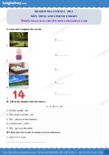 Đề thi học kì 2 Tiếng Anh 2 Phonics Smart - Đề số 2